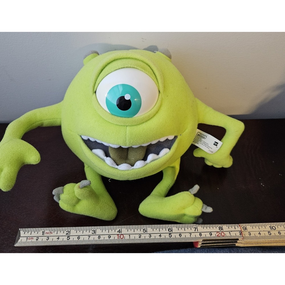2001 Hasbro 6" Disney‎ Monsters Inc Action Eye Mike Wazowski Animated Plush - Picture 5 of 6